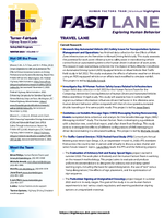 Fast Lane  Exploring Human Behavior  Volume 17