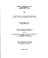 Summary of Enforcement Guidelines for TSM Operations Summary Report