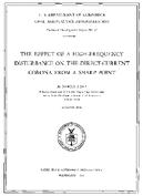The Effect of a HighFrequency Disturbance on the DirectCurrent Corona from a Sharp Point