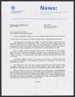 Department of Transportation News Releases AprilJune 1989