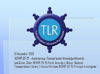 NCHRP 2075  Implementing Transportation Knowledge Networks