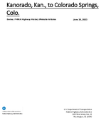 Kanorado Kan to Colorado Springs Colo