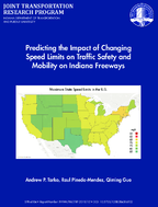 Predicting the Impact of Changing Speed Limits on Traffic Safety and Mobility on Indiana Freeways