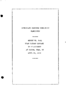 Interstate Commerce Commision Report of the Accident  Investigation Occuring on the UTAH RAILWAY JACOBS UT