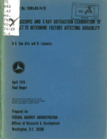 Microscopic and XRay Diffraction Examination of Basalt to Determine Factors Affecting Durability