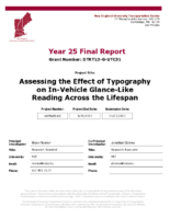 Assessing the Effect of Typography on InVehicle GlanceLike Reading Across the Lifespan