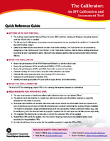 The Calibrator An SPF Calibration and Assessment Tool  Quick Reference Guide