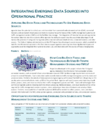Integrating Emerging Data Sources Into Operational Practice