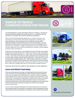 Vehicle to vehicle communications for trucks