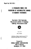 A Stochastic Model for Prediction of Accumulative Damage in Highway Pavements