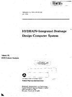 HYDRAIN  Integrated Drainage Design Computer System Volume VI HY8 Culvert Analysis