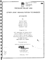 Pressure relief and other joint rehabilitation techniques  appendices