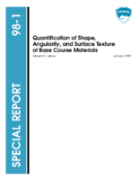 Quantification of Shape Angularity and Surface texture of Base Course Materials