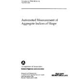 Automated measurement of aggregate indices of shape