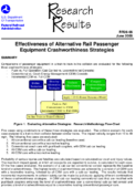 Effectiveness of Alternative Rail Passenger Equipment Crashworthiness Strategies Research Results