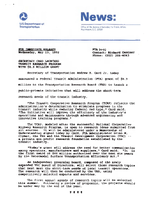 Secretary Card Launches Transit Research Program With 89 Million Grant