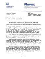 UMTA Acts to Ease Paperwork in Data Reporting Requirement