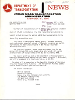 Department of Transportation News Urban Mass Transportation Administration DOT 7870