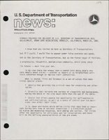 Remarks Prepared for Delivery by US Secretary of Transportation Neil Goldschmidt Urban Care Association