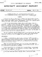 Investigation of Aircraft Accident EASTERN AIRLINES BOSTON MASSACHUSETTS 19601004