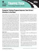 Computer Training Program Improves Teen Drivers Attention to the Road Traffic Tech