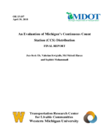 An Evaluation of Michigans Continuous Count Station CCS Distribution  FINAL REPORT