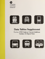 Data Tables Supplement For the 1993 National Transit Database Section 15 Report Year