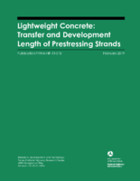 Lightweight Concrete Transfer and Development Length of Prestressing Strands
