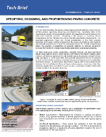 Specifying Designing and Proportioning Paving Concrete techbrief