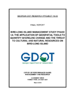 BirdLong Island Management Study Phase 1A The Application of Geospatial Tools to Qualify Shoreline Change and the Threat to Cultural and Natural Resources on BirdLong Island