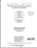 Simulation Framework for Intelligent Transportation Systems