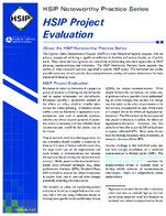 HSIP Noteworthy Practice Series HSIP Project Evaluation