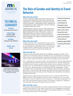 The Role of Gender and Identity in Travel Behavior