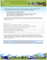 FHWAs Fostering Multimodal Connectivity Newsletter  Fall 2022Winter 2023