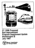 FY 1998 Proposed Rail Improvement Program Supplement Update  Bloomington II