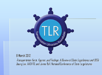 Transportation Facts Figures and Findings A Review of State Legislatures and DOTs