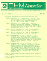 Office of Hazardous Materials Newsletter May 1973
