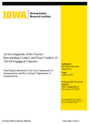 An Investigation of the Factors Surrounding Crashes and Near  Crashes of ADASEquipped Vehicles