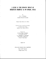 A Study of the Economic Impact of Interstate Highway 45 on Conroe Texas