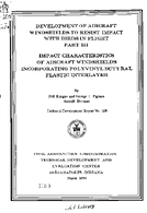 Development of Aircraft Windshields to Resist Impact with Birds in Flight Part III Impact Characteristics of Aircraft Windshields Incorporating Polyvinyl Butyral Plastic Interlayer