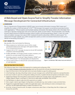A WebBased and OpenSource Tool to Simplify Traveler Information Message Development for Connected Infrastructure fact sheet