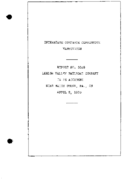 Interstate Commerce Commision Report of the Accident  Investigation Occuring on the LEHIGH VALLEY MAUCH CHUNK PA