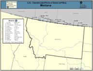 US  Canada Land Ports of Entry LPOEs Montana