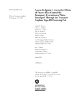 AccesstoEgress I Interactive Effects of Factors That Control the Emergency Evacuation of Nave Passengers Through the Transport Airplane TypeIII Overwing Exit