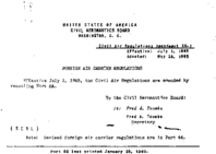 Part 66 Amendment 661 Foreign Air Carrier Regulation