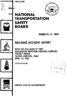 Interstate Commerce Commision Report of the Accident  Investigation Occuring on the BURLINGTON NORTHERN RAILROAD PACIFIC JUNCTION IA