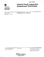 VehicleTrack Interaction Assessment Techniques Volume III Part II