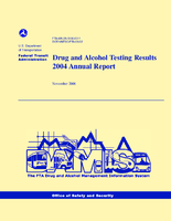 Drug and alcohol testing results 2004 annual report