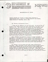 Remarks Prepared for Delivery by United States Secretary of Transportation John A Volpe at a Luncheon Hosted by Jean Chamant French Minister of Transport