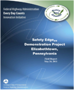 Safety Edge SM Demonstration Project Elizabethtown Pennsylvania